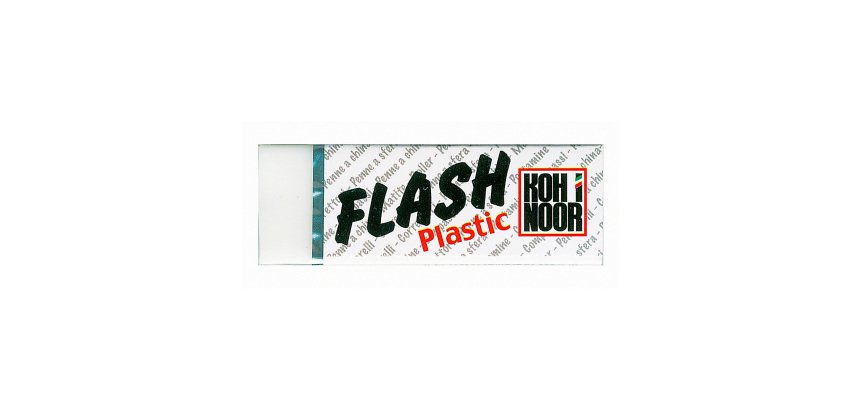 Gomma da cancellare KOH-I-NOOR Flash Plastic Bianco 6,5 x 6,5 x 1,3 cm