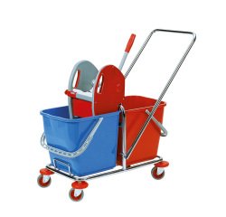 En_carrello pulizia 2 secchi 25+25lt