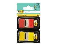 Post-it Index Flags 25.4 x 43.2 mm Red, Yellow 50 x 2 Pack