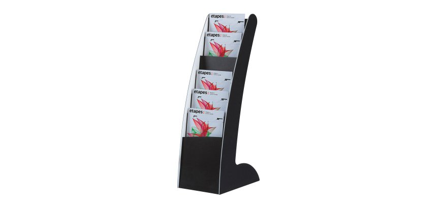 Espositore da terra Paperflow SLIM Curve A4 nero