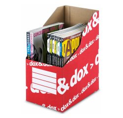 Portariviste Rexel Dox & Dox rosso cartone dorso 26.0 cm 12 unità