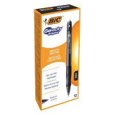 Penna gel a scatto BIC Gelocity Original, 0,7mm, conf 12 pezzi