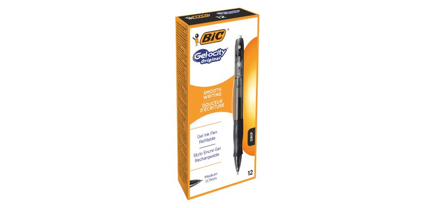 BIC 829157 Gel Pen Black Box 12