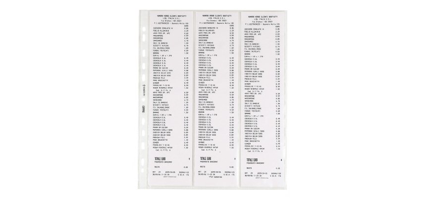 FAVORIT Envelopes for receipts A4 Transparent pp 10 pieces