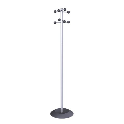 Realspace Coat Stand 38 x 380 x 1700mm Silver