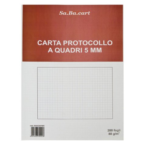 Paper PROTOCOL White Squared no perforation 4.2 x 2.9 cm 200 pieces of 200 sheets