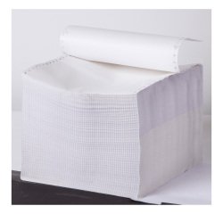 Listing paper 80 columns 56/57gsm microperforation white 1000 sheets