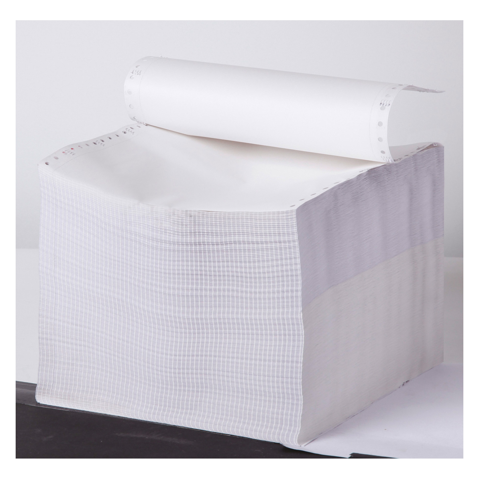 Listing paper 80 columns 56/57gsm microperforation white 1000 sheets on ...
