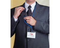 DURABLE Lanyard 440 x 10mm Blue 811907 Pack of 10