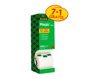 Scotch Magic Tape 19mm x 33m Invisible Value Pack 7+1 Free Rolls