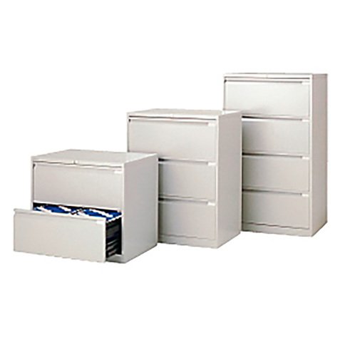 Classificatore Bisley per cartelle sospese 3 cassetti cassetti argento