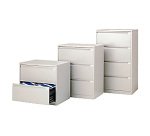 Classificatore Bisley per cartelle sospese 3 cassetti cassetti argento