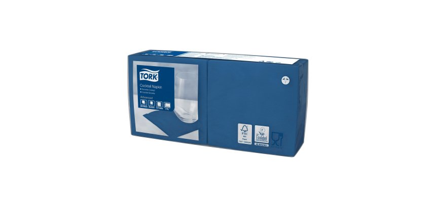 Tovaglioli Tork Cocktail Carta blu 200 unità