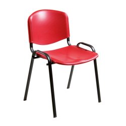 Sedia attesa Classic Dado in PPL Unisit colore rosso