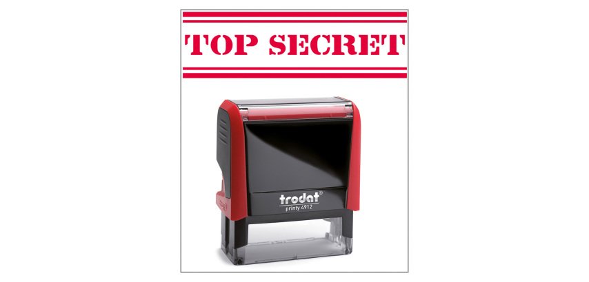 Timbro Trodat Printy 4912 "Top secret" rosso