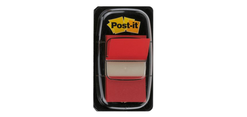 Index Post-it Medio Rosso senza rigatura non perforato 25,4 x 43,2 mm 2,54 x 4,32 cm 70 g/m² 50 segnapagina