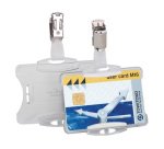 Durable Portabadge Con Clip Per 1 Tessera 54X87 Mm Trasparente 25 Unità