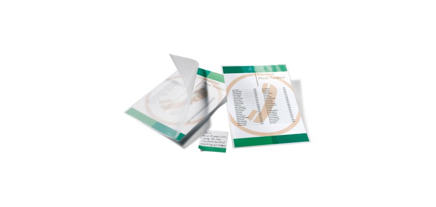 Buste Pouches per plastificazione GBC lucido 2 x 75 (150) µm trasparente 100 unità