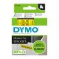 DYMO S0720580 Nastro Standard D1, 12 mm x 7 m, Nero su Giallo