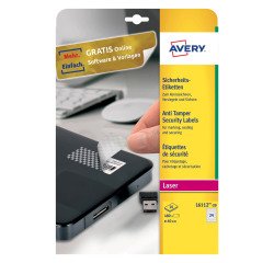 Avery Security Label L6113 White 960 labels per pack