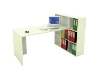 Home Office Cube workstation complete with desk and 6 or 9-compartment bookcase