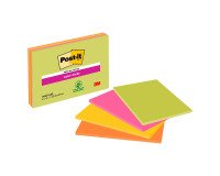 Post-it Super Sticky Neon assortiti 101 x 152 mm 4 unità da 45 fogli