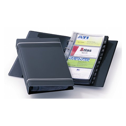 Durable Visifix Business Card Album Charcoal