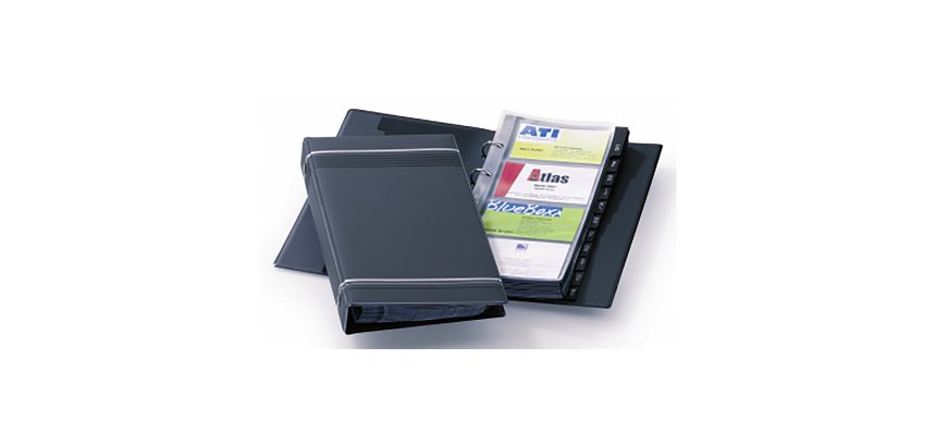 Portabiglietti da visita DURABLE Visifix Antracite 200 Biglietti 14,5 x 25,5 cm