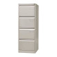 Classificatore per cartelle sospese 4 cassetti grigio 470 x 622 x 1.321 mm
