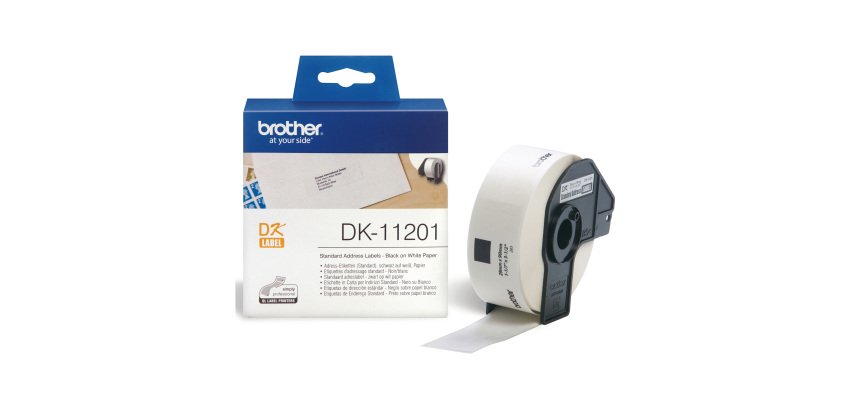 Etichette Brother Per indirizzi DK-11201 29 x 90 mm bianco 400 etichette