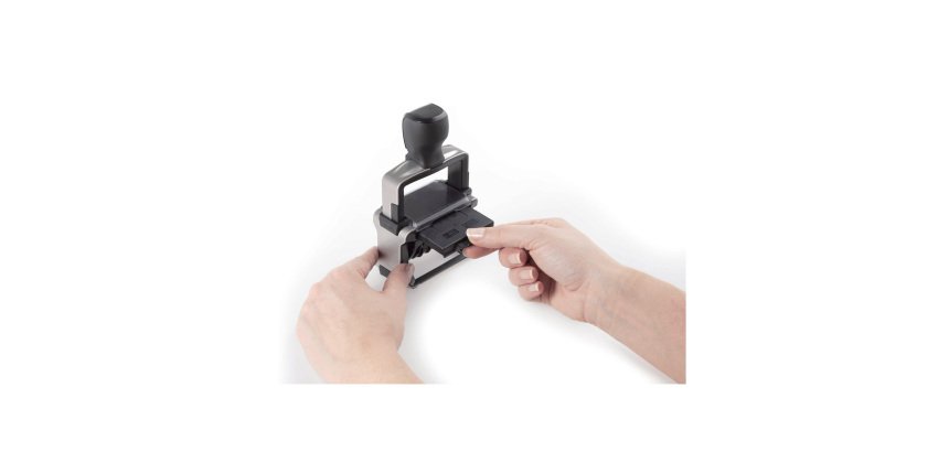 Trodat Text With Date Stamp 5460 Black 3.3 x 5.6 cm