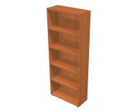 Avila bookcase, low or high, 32 cm high, in two widths
