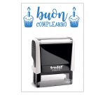 Timbro Trodat Printy 4912 "Buon compleanno" bianco