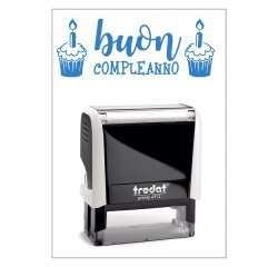 Timbro Trodat Printy 4912 "Buon compleanno" bianco