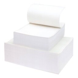 Sa.ba.cart Listing paper 80 columns 60gsm microperforation white 2000 sheets