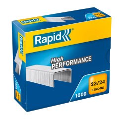 Rapid Strong 23/24 Staples 24870500 Galvanized Pack of 1000