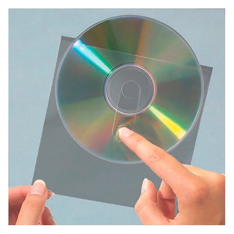 3L CD/DVD Pockets with finger hole - pack 10