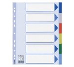 Intercalare Esselte polipropilene 115 µm Assortiti 6 tasti neutri 11 fori