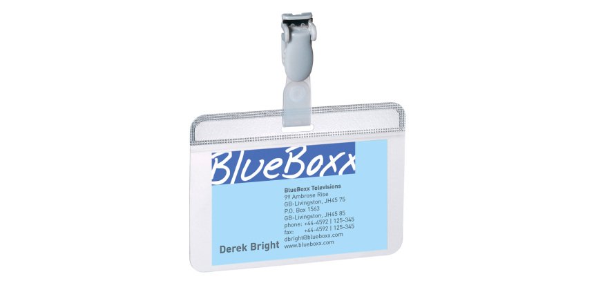 DURABLE Portanome 54x90 mm Eurobadge autolaminante 25 mm 25 unità