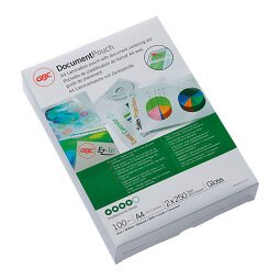 Buste per plastificazione GBC 500 µ trasparente 100 unità