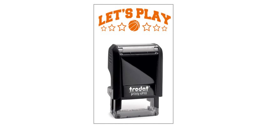 Timbro Trodat Printy 4910 "Let s play" nero