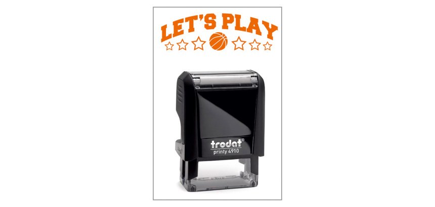 Timbro Trodat Printy 4910 "Let s play" nero