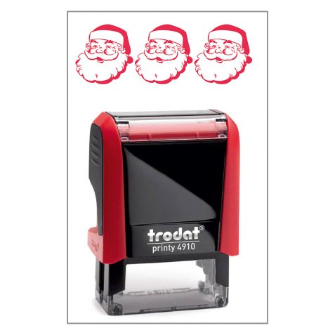 Timbro Trodat Printy 4910 "Babbo Natale" rosso