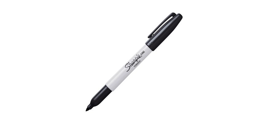 Marcatori permanenti Sharpie Fine punta rotonda nero 12 pezzi