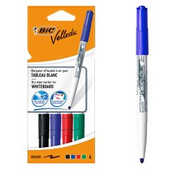BIC Velleda 1741 Whiteboard Marker Medium Bullet Assorted Pack of 4