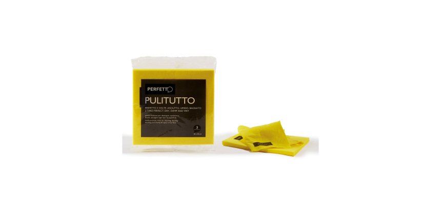Panno PERFETTO Universale Pulitutto 40 x 38 cm giallo 3 unità