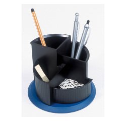 Portaoggetti da tavolo helit Nero 15 x 11,2 cm