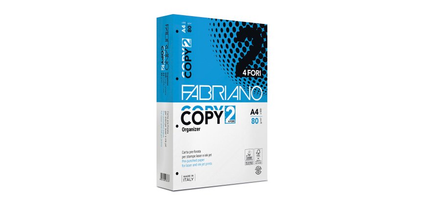 Carta Fabriano Copy 4 fori A4 80 g/m² bianco 500 fogli