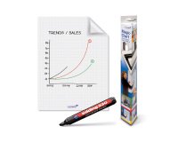Rotolo eletrostatico Legamaster MAGIC-CHART A1 a quadretti 25 fogli