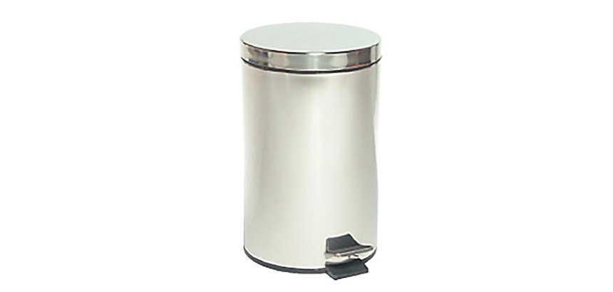 Pattumiera a pedale Stil Casa grigio